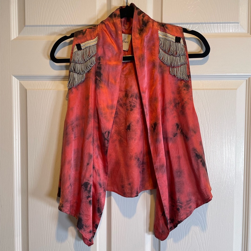 Stylish Red and Black Women's Vest